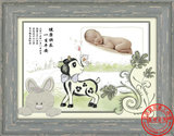 【北京爱贝家】婴儿纪念 羊年胎毛画 宝宝胎毛画 吉羊献瑞