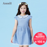 商场同款 安奈儿童装夏装女童短袖连衣裙儿童纯棉裙子AG523339
