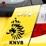 非金属汽车贴纸 荷兰队车贴 荷兰国家足球队队标贴 球队贴球迷贴