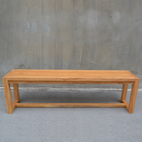 纯实木长条凳商场休息凳榆木餐厅凳子床尾凳简约现代实木家具特价