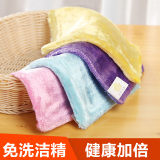 韩国丝光棉竹纤维双面洗碗巾不沾油洗碗布抹布清洁布厨房用品