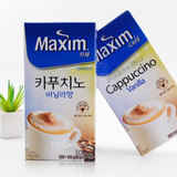 韩国原装进口咖啡 Maxim麦馨卡布奇诺香草味咖啡 泡沫咖啡 150g
