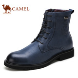 Camel/骆驼男靴 新款复古保暖舒适系带男士马丁靴男鞋