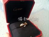 香港专柜代购 卡地亚 Trinity三色金戒指/婚戒 2.9MM B4086100