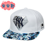 MLB韩国代购正品包邮儿童帽宝宝帽子白色时尚美职棒鸭舌帽棒球帽