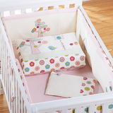 AUSTTBABY婴儿床品套件纯棉宝宝床上用品全棉儿童床围被子7件套