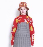 现货！ TYAKASHA塔卡沙同款 超市系列 女款红色打折柠檬毛衣