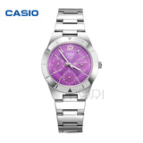 casio/卡西欧 女式手表 时尚钢带防水女士商务手表 LTP-2069D-6A