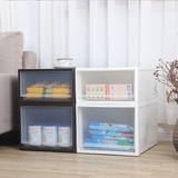 日本进口JEJ正品塑料衣柜收纳箱抽屉式储物箱衣服整理箱叠加包邮