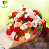 33朵红玫瑰花束北京鲜花速递上海深圳武汉花店成都同城配送鲜花店