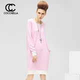 COCOBELLA 2016秋季新款欧美运动风撞色长袖休闲女连衣裙DS185