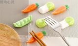 日式陶瓷可爱蔬菜筷架 创意筷子托 筷枕 筷子架 拍摄道具