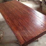 老榆木吧台桌台面板餐桌工作台窗台写字台实木桌面板隔板洗脸台板