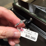 香港代购周生生专柜正品全爱钻系列PT900铂金钻石戒指86061R