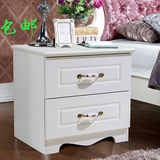 特价欧式烤漆卧室床头柜简约现代白色收纳创意储物柜床边组合柜子