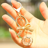 韩国创意金属钥匙扣挂件 男女汽车钥匙扣 女可爱包包挂件精美礼物