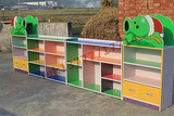 幼儿园木质木制组合书柜儿童防火板别墅储物多功能玩具收拾架柜子
