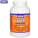 暂缺包邮Now Foods 赖氨酸 L-Lysine 猫疱、疹/猫安粉鼻支454g