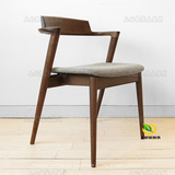 全实木餐椅北欧现代简约白橡木靠背餐椅电脑椅子环保休息餐厅椅子