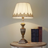 欧式全铜台灯 奢华复古水晶铜台灯 美式书房卧室床头台灯装饰台灯