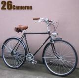 凤凰自行车26寸英伦复古绅士通勤荷兰老款自行车 文艺青年Cameron