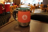 太平洋咖啡 pacific coffee 正品 16oz 粉红撞色杯 大肚杯 咖啡杯
