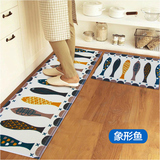 环保印染门垫脚垫防滑垫地板垫长条门厅厨房地垫地毯不掉色可定制