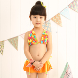 2016汐歌儿新款儿童女童中大童韩国版泳衣可爱性感比基尼温泉泳装
