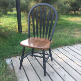 欧式 美式乡村特价 出口原单 实木 餐椅 剑背椅 温莎椅 靠背 椅子