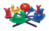 幼儿园转椅 塑料转椅四人动物转椅儿童六人转椅旋转木马户外转椅