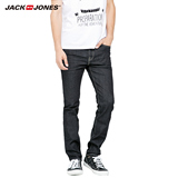 JackJones杰克琼斯春夏莱卡弹力缝线男修身直筒牛仔裤O|215332023