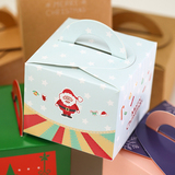 恋纸癖 圣诞节牛皮纸苹果盒喜糖盒  包装礼物可爱收纳纸盒正方形