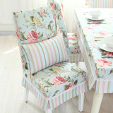 椅套 连体椅垫餐椅套欧式奢华套椅套套装纯色椅子套可定做