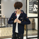 韩版男士夹克外套休闲青年修身棒球服男夹克衫冬春季上衣潮流加厚