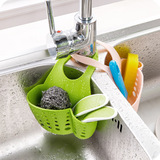 水槽厨房用品沥水篮水龙头置物架浴室卫生间肥皂收纳挂袋沥水架