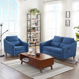 现代简约单双三人座沙发 小户型客厅组合卧室布艺沙发可拆洗现货