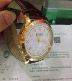 新款高性价比 SMART watch001石英智能手机 皮表带 金色 安卓苹果