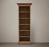 法式复古家具 美国RH橡木全实木雕花柜子 欧式宜家书架 储物柜