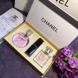 正品Chanel小香香奈儿coco邂逅香水口红彩妆3三件套礼盒套装包邮