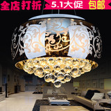 吊灯主卧室餐厅灯欧式LED水晶灯圆形艺术创意个性吸顶灯客厅新品
