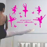 芭蕾舞墙贴音乐班 暑假舞蹈班跳舞房健身房培训室教室背景贴纸