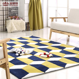 冠明菲现代美式地毯手工腈纶客厅茶几沙发地毯卧室床边毯可水洗