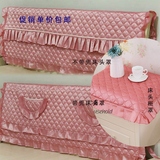 包邮粉色软包床头罩夹棉韩式风床靠背套1.5米床头套公主蕾丝保护