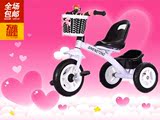 新款儿童三轮车 脚踏车1-6岁小孩礼品车充气轮单车婴儿手推车包邮