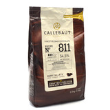 包邮 比利时进口嘉利宝Callebaut54.5%黑巧克力粒 巧克力豆2.5kg
