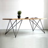 大餐桌时尚长方形家用餐桌大型办公桌会议桌饭桌欧式设计师实木