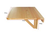 包邮 实木松木可折叠挂墙桌 边桌 书桌 上墙桌 学习桌 餐桌 搁板