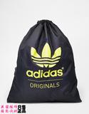 英国现货正品adidas 阿迪达斯 拉绳双肩背包 运动健身袋行李包