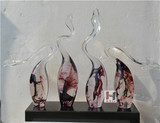水晶透明雕塑工艺品抽象现代树脂艺术品家居饰品酒店样板房装饰品