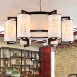 灯具灯饰中式灯实木中式吊灯 古典 实木客厅餐厅吊灯书房大气吊灯